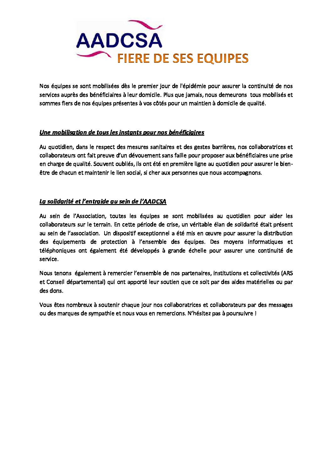 Service de Soins Infirmiers à Domicile - Aadcsa Service de Soins Infirmiers à Domicile - Aadcsa